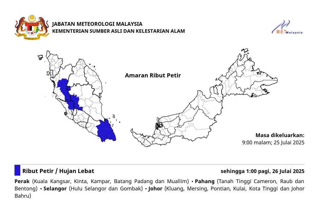 metmalaysia's tweet image. AMARAN RIBUT PETIR. ⛈⛈⛈
#ributpetirmetmalaysia
#metmalaysia
#NRES
#MalaysiaMadani