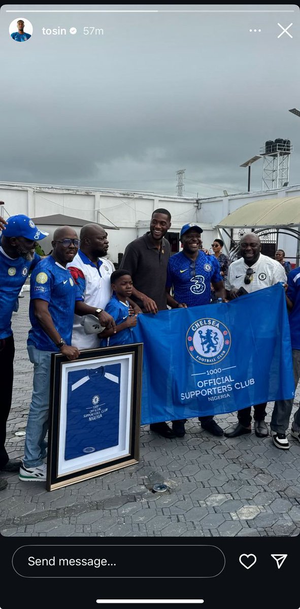 Chelsea_NGR's tweet image. Tosin Adarabioyo appreciation post for CHELSEA NIGERIA SUPPORTERS CLUB 💙💙💙