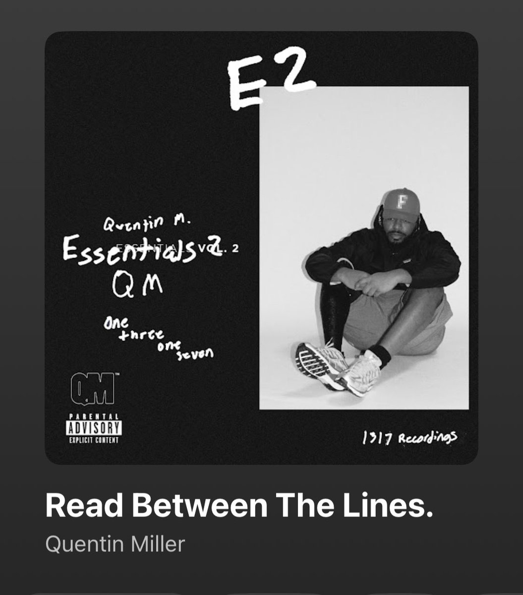 ReedMySole's tweet image. Generational poverty aside, the main reason I go so hard is to put Quentin Miller on. Bro go so hard to me.