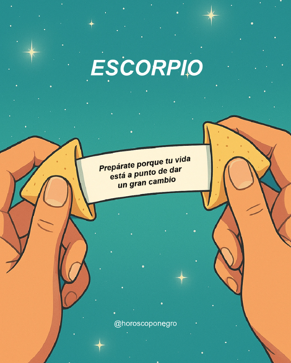 Escorpio, la galleta de la fortuna tiene un mensaje muy importante para ti 💬🔮