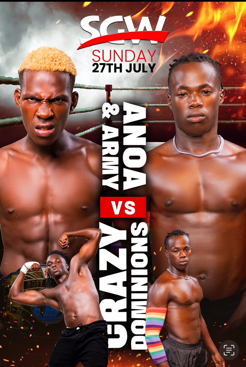 SGWug's tweet image. This sunday ! Anoa and army defend the sg w tag team tittles against the crazy dominions!