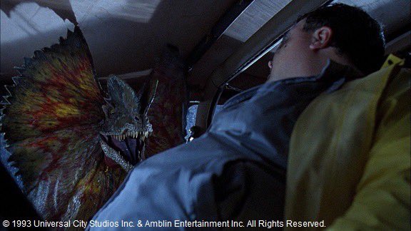 ジュラシック・パーク デニス・ネドリーとディロフォサウルス【アイアンスタジオ】 ジュラシック・パーク デニス・ネドリーとディロフォサウルス