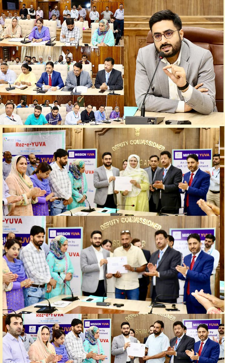 Srinagar district administration (@srinagaradmin) on Twitter photo DC Srinagar <a href="/akshaylabroo/">Akshay Labroo</a> Hands over Sanction Letters to Mission YUVA Beneficiaries for Setting Up Self-Employment Units, 200 sanction letters issued
<a href="/diprjk/">Information & PR, J&K</a> DC Srinagar <a href="/akshaylabroo/">Akshay Labroo</a> Hands over Sanction Letters to Mission YUVA Beneficiaries for Setting Up Self-Employment Units, 200 sanction letters issued
<a href="/diprjk/">Information & PR, J&K</a>