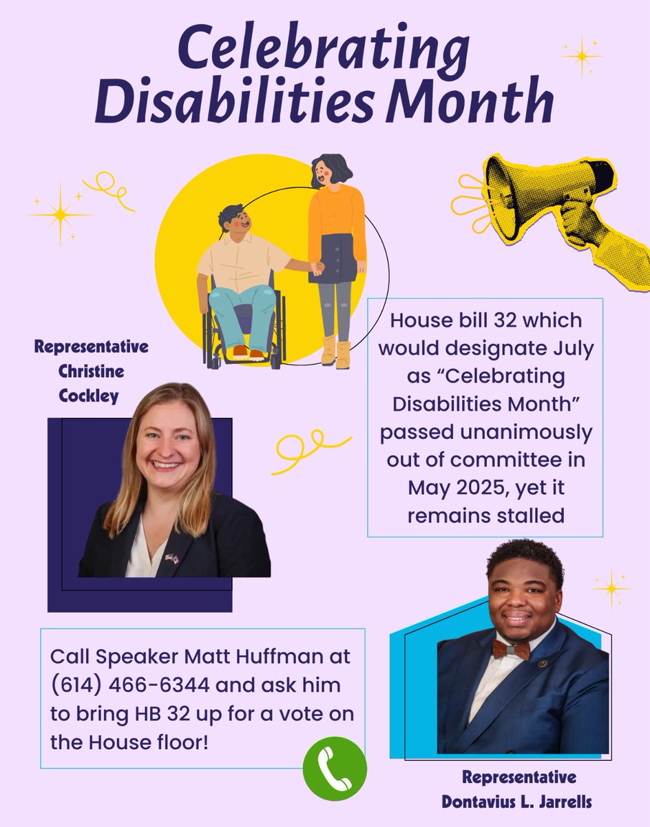 This weekend marks 35 years since the Americans with Disabilities Act (ADA) became law. To mark this milestone, my colleague Rep. Jarrells and I introduced HB 32 to designate July as Celebrating Disabilities Month. The bill passed committee unanimously but remains stalled.