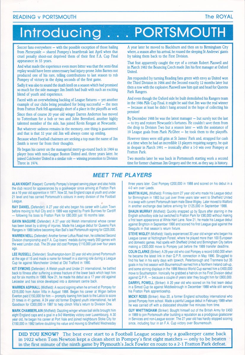 HertsRoyal's tweet image. Almost exactly 33 years ago #readingfc also played #Pompey in a PSF, significant (for me) as it was the first time the future Mrs Morris accompanied me to a match, we&apos;re back today with her 89-year old Dad and of course @30in35Challenge . It was 0-0 that day @TheTilehurstEnd