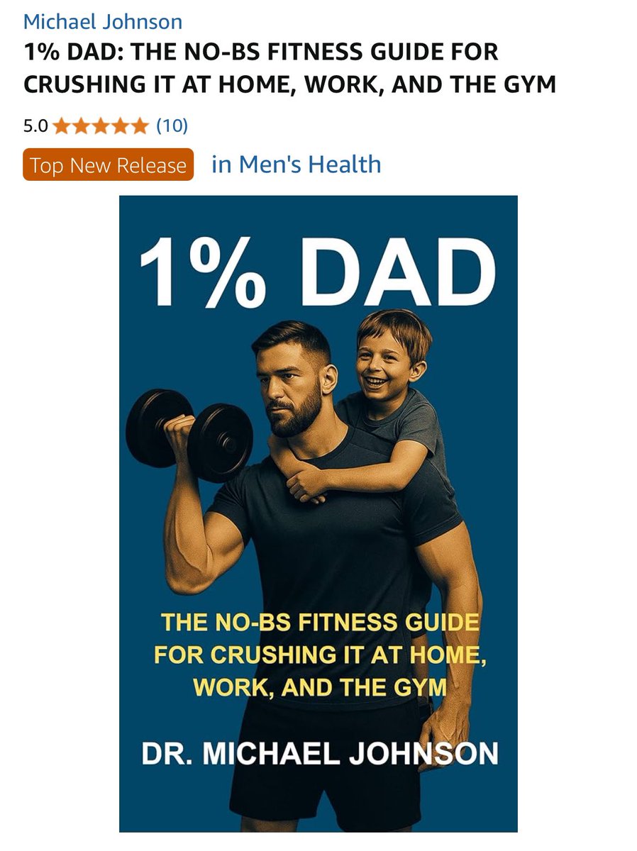 1% DAD is a Top New Release in Men’s Health on <a href="/amazon/">Amazon</a> 

Grab a copy if you want to excel in all of the dimensions of being a father 

amazon.com/dp/B0FFT91LLF