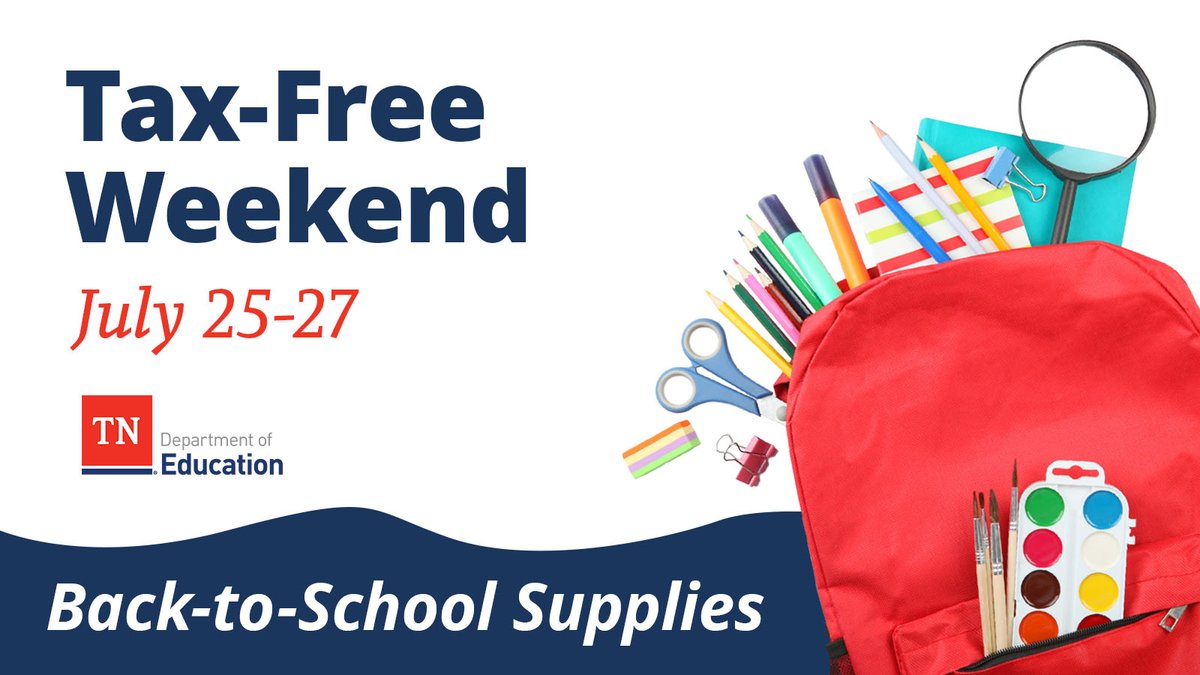 Tennessee's Tax-Free Weekend starts TODAY! Be sure to grab all your clothes, supplies, and tech in preparation for the upcoming school year.
