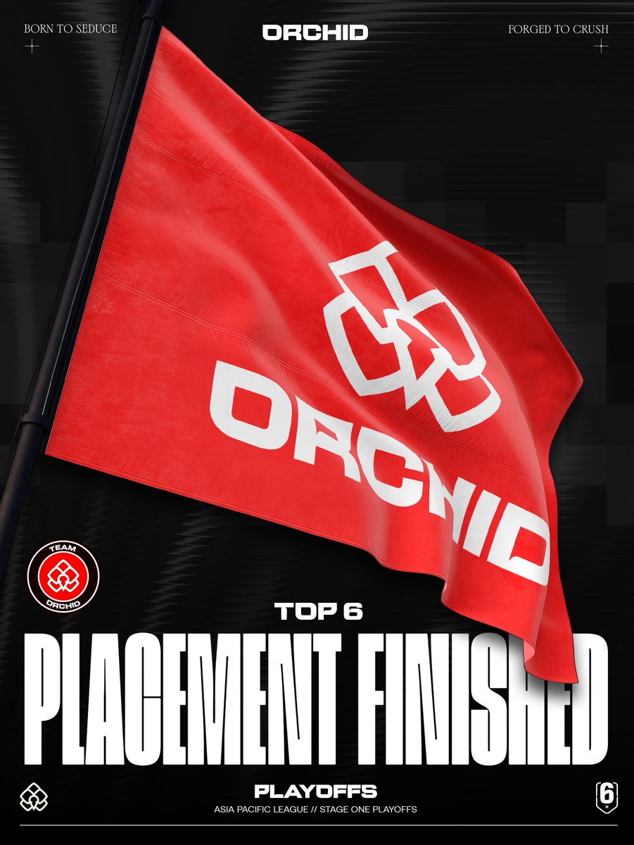 TeamOrchidGG's tweet image. We are finishing the stage1 of Asia Pro-League with a disappointing Top6.
Not the way we wanted to start the season.
We'll be back stronger for stage2!
#BloomOrchid🌺
