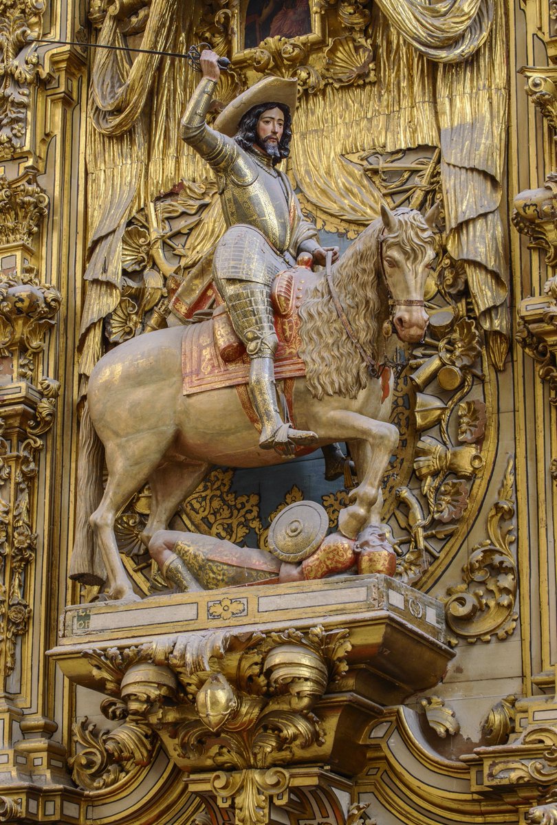 MiguelGranado74's tweet image. Alonso de Mena
"Estatua ecuestre de Santiago Apóstol"
⛪️ Altar-retablo del Triunfo de Santiago. Catedral de Granada