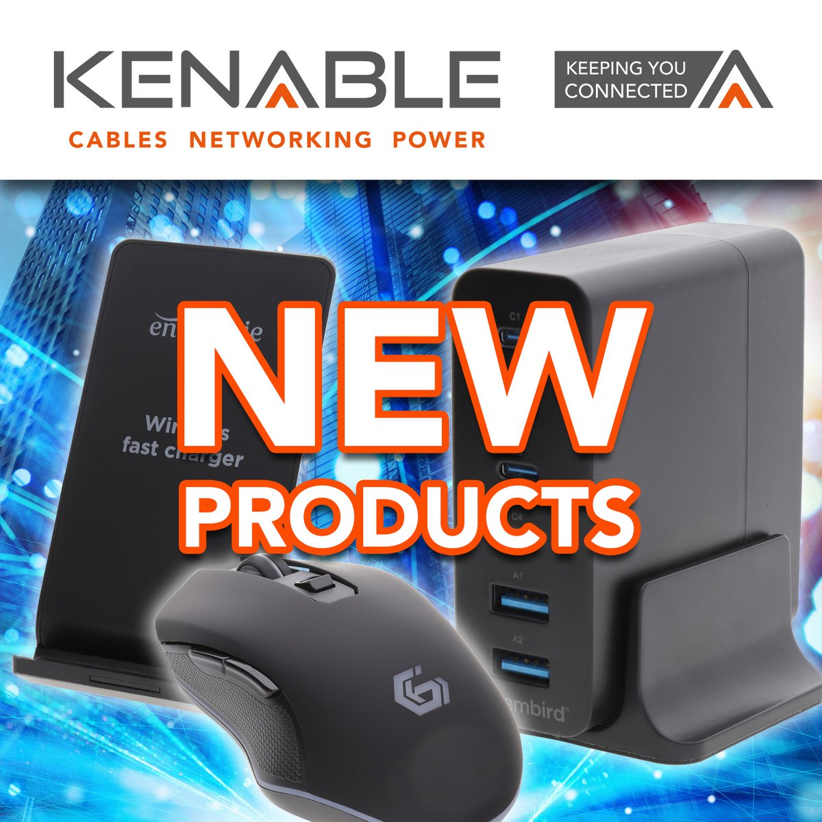 kenable_ltd's tweet photo. NEW PRODUCTS ALERT! Upgrade your workspace with these desktop essentials 💻⚡
 🔌75W GaN USB Charger Dock
 🖱️Firebolt RGB Wireless Gaming Mouse
 📲10W Wireless Charging Stand
Get powered up 👉 https://t.co/utrN98f21a
#DesktopEssentials #TechSetup #USBCharger #GamingMouse #kenable https://t.co/e3SE5L8HLo