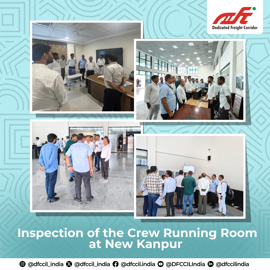 Sh. S. P. Verma, GGM/BD&amp;BA along with senior officials of DFCCIL on 25.07.2025 visited proposed GCT/MMLP Kanpur site and running room at New Kanpur station. Also, Possibility of GCT under schedule-2 was explored. Moreover, a detailed field visit was also done to identify all