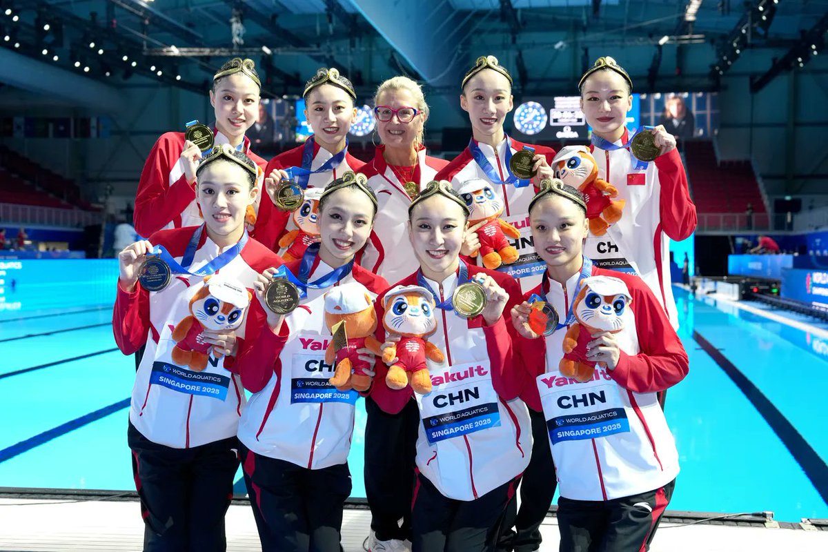 Esportes Infos on X: "Nado Artístico - Equipe ? ?? China Equipe Campeã:  Chang Hao Cheng Wentao Dai Shiyi Feng Yu Li Xiuchen Lin Yanhan Lin Yanjun  Xiang Binxuan Xu Huiyan Zhang