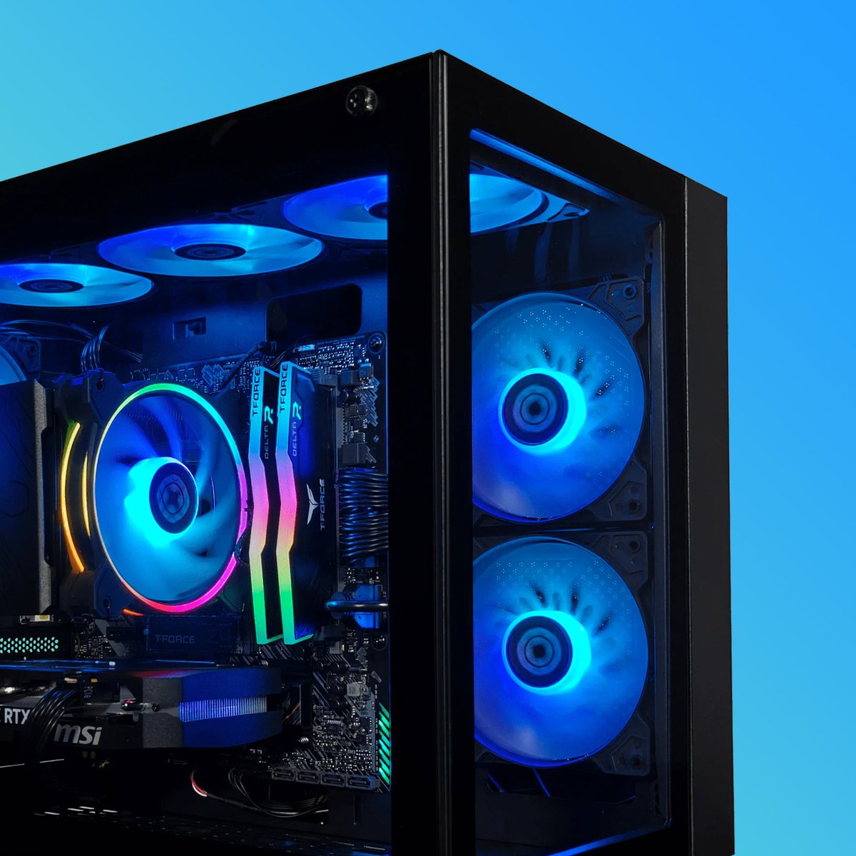 XoticPC's tweet image. Summer's heating up, but your rig doesn’t have to. ❄️ Power through the hottest sessions with cooling that actually keeps its cool. Game hard, stay frosty. #StayCool #PCGaming #CustomBuilds