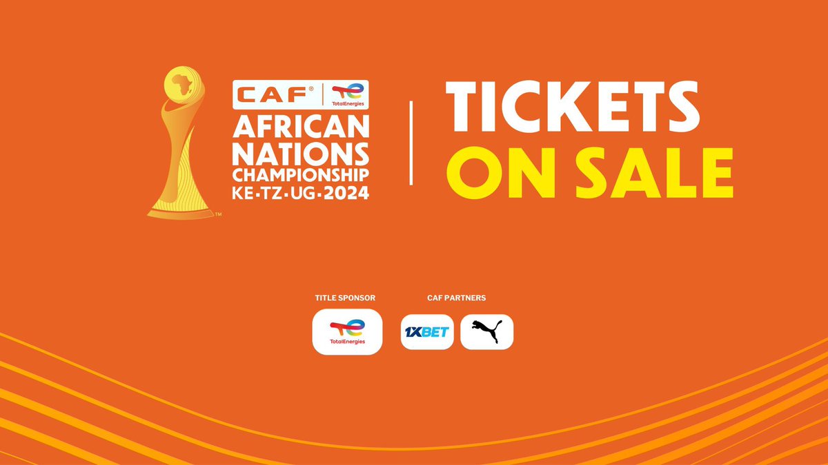 CAF_Media's tweet image. 🚨🎟️🏟️Tickets now on sale for TotalEnergies CAF African Nations Championship (CHAN) 2024 including in Host Nations Kenya🇰🇪, Tanzania🇹🇿 and Uganda🇺🇬
🔗cafonline.com/caf-african-na…
🔗cafonline.com/fr/championnat…
#TotalEnergiesCHAN2024