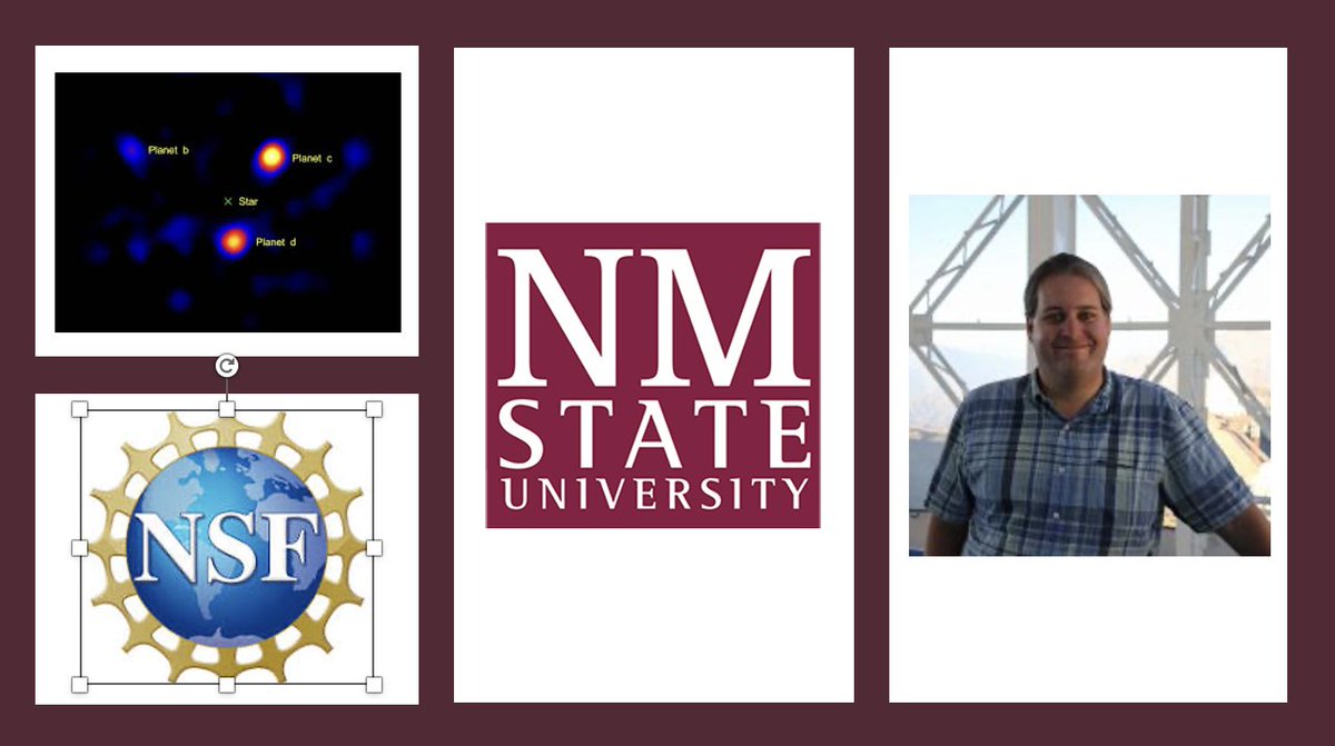 NMSUVPR's tweet image. #NMSUResearch - Congratulations to Dr. Eric L. Nielsen, assistant professor @nmsuastro, who received @NSF funding to identify best stars for direct imaging planet surveys and to perform an initial search. @NMSUResearch @CoresNmsu
