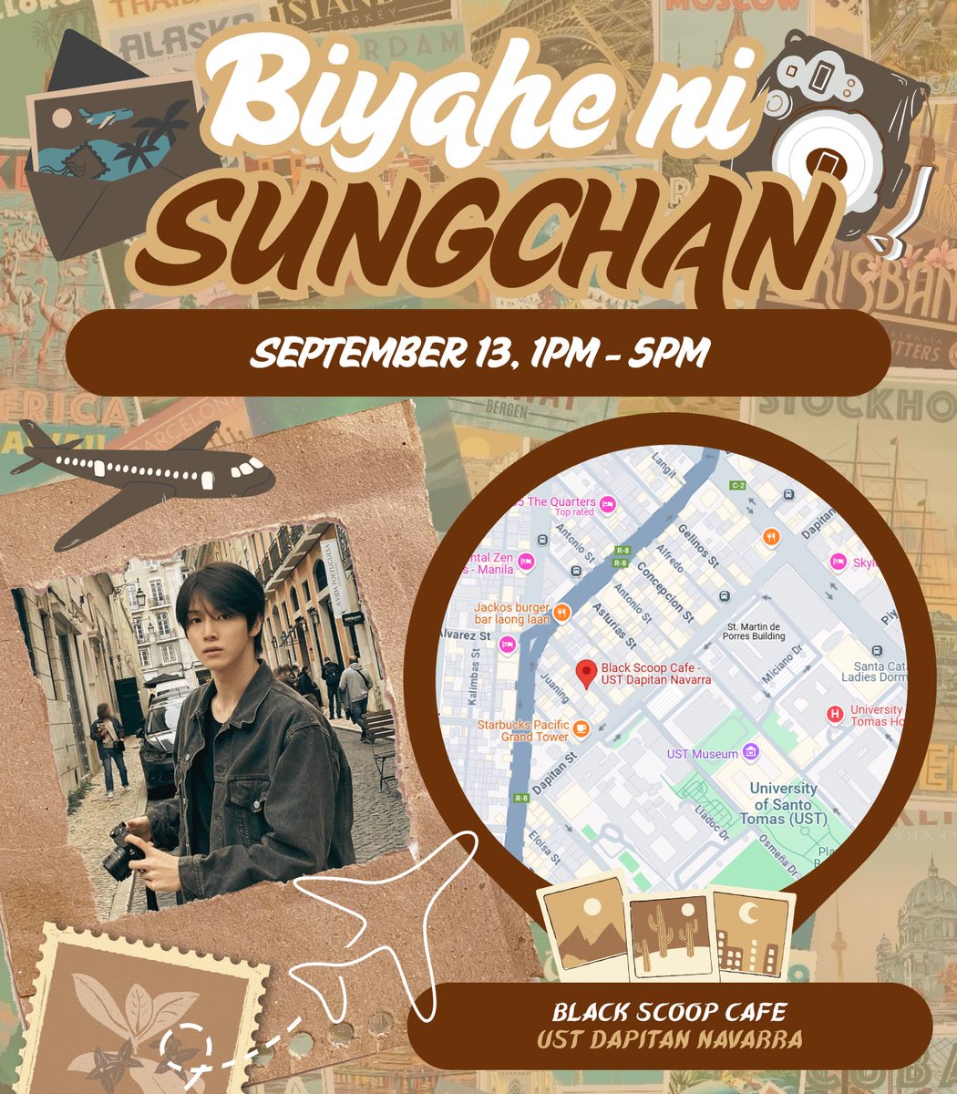 Sungchan_PH's tweet image. ᯓ ✈︎ °•☁︎ 
𝐁𝐈𝐘𝐀𝐇𝐄 𝐍𝐈 𝐒𝐔𝐍𝐆𝐂𝐇𝐀𝐍
                                              🌎🧳🛫

Samahan si Sungchan sa kaniyang biyahe🚌 Fun mini games, lucky draws, giveaways, and more await you!🪩🕺

Book your seats now!🧑‍✈️
💺bit.ly/4nXPQza

#BIYAHEniSUNGCHAN