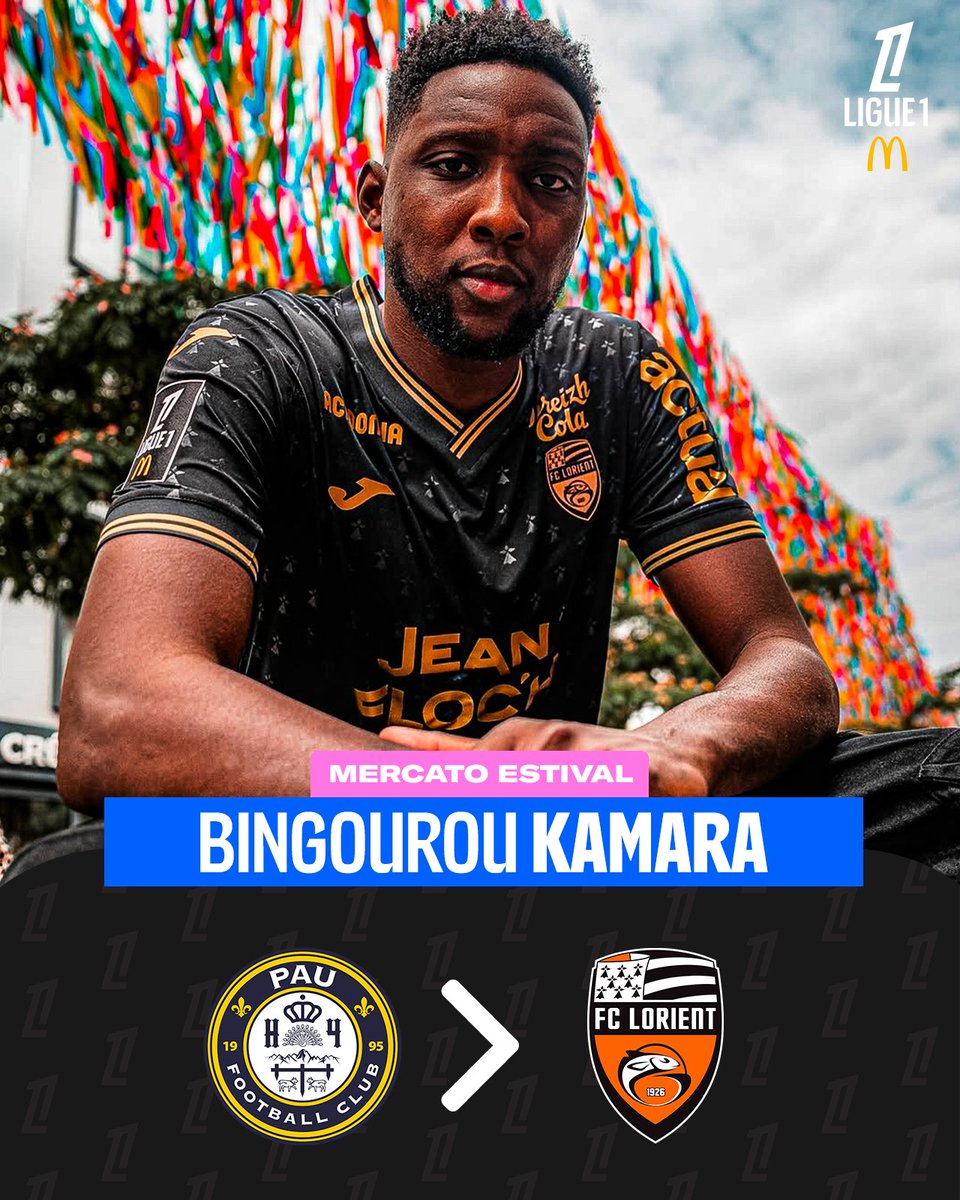 Ligue1's tweet image. Bingourou Kamara retrouve l'élite et s'engage avec le promu 🧤🐟 !