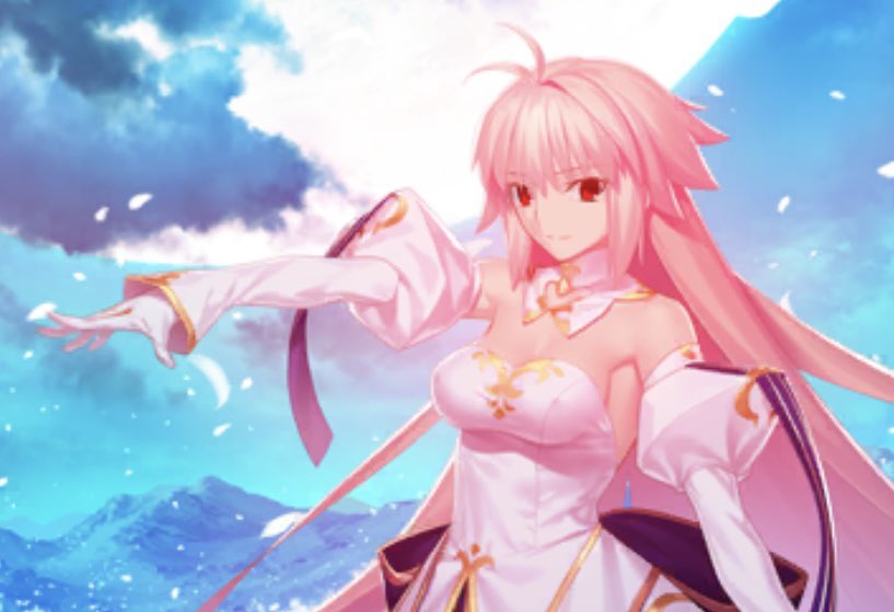 tasodusk's tweet image. 社長、朱い月の立ち絵は腕伸ばしがち。
ありきたりかもしれないけど、これでいいんだ。これぞタイプ・ムーン。これぞ原初の一。