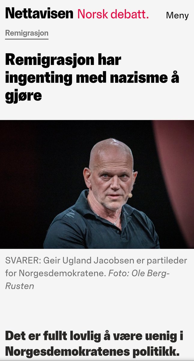 Et godt tilsvar. Lenke i kommentarfeltet.