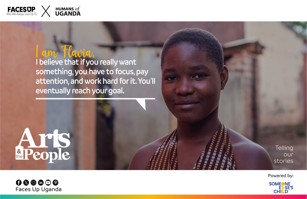 We are now at week 4 on the #artsandthepeople, at #FacesUp:   

This is the story of Flavia -

"I want to be a doctor after my school. Right now, I help my big sister with her tea business to support our family. We wake up early, prepare the tea, pack it in flasks, and go out to