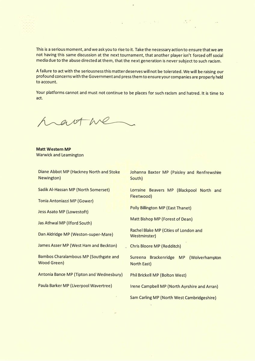 ChrisBloore's tweet image. 🦁 The Lionesses have made us proud reaching the Euro 2025 Final. As Redditch gets behind them this Sunday at 5pm, I’ve joined 90+ MPs demanding action on racist & misogynistic abuse. No more excuses from tech giants—our players deserve respect, safety & support ⚽️🏆