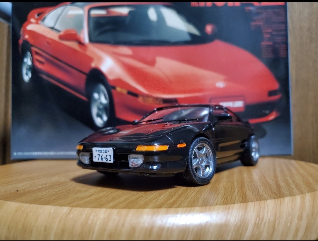 MR2_SW3SGE's tweet image. MR2のプラモ、1つは自分と同じ仕様にしようと作ったけど、もう一個くらいまた同じく作ろうかな