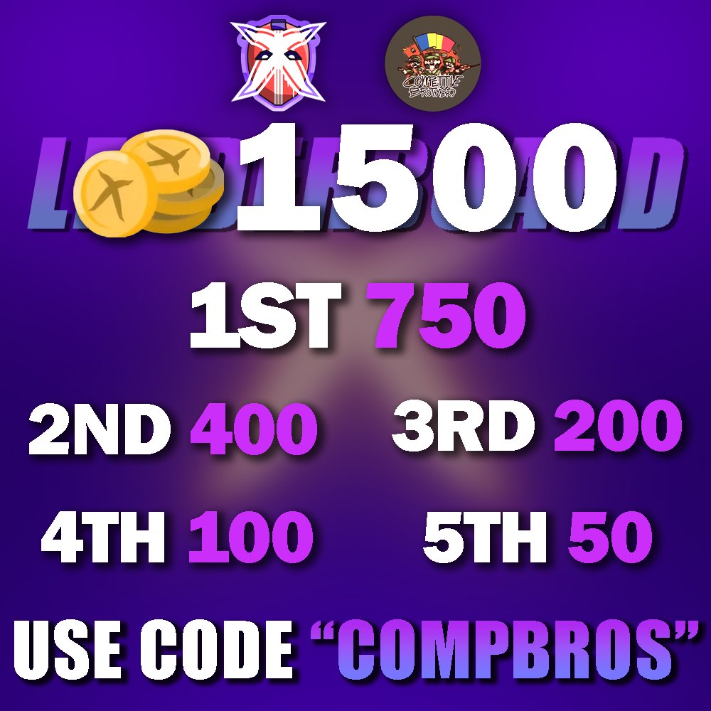 1500🪙 ($930) XFUN LEADERBOARD! 7

Repost + Tag friends to win $25

Deposit on XFUN using code "COMPBROS" or our custom link x.fun/r/compbros to get free 3 cases a 10% extra deposit bonus for every deposit over $500 and access to the VIP system (just make sure to message