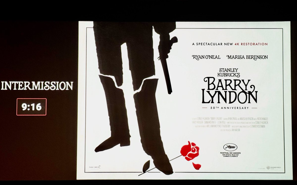TimJBurden's tweet image. A total joy to experience @StanleyKubrick ‘s masterpiece #BarryLyndon in its new 4k restoration on the big screen! Such depth and clarity of colour. Thanks Michael S and Michael D at @QFTBelfast for programming 👌🥂