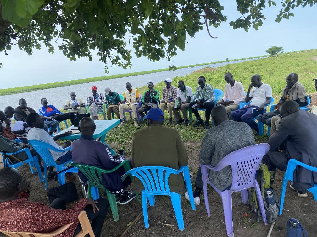 GOAL_ssudan's tweet photo. In recent humanitarian coordination meeting,  @GOAL_ssudan highlighted support   through #THRIVE and nutrition projects, supporting livelihoods, MSD, protection, social inclusion and women empowerment.
#SouthSudan #Ulang #SSOX https://t.co/25NeHHCa4m