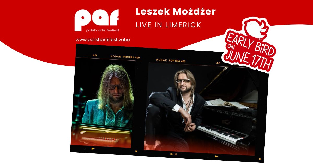 MidlandsPolCom's tweet image. On behalf of the organizers, @PolishArtFest in Limerick, we are encouraging everyone interested in jazz music to attend this one and the only concert performed by one of the greatest Polish jazz pianist Leszek Możdżer
polishartsfestival.ie/event/koncert-…
