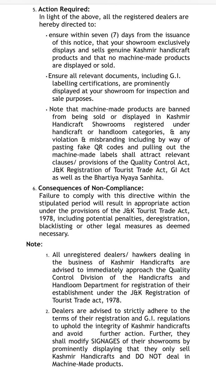 Sheikh Ashiq (@sheikhashiq4u) on Twitter photo Welcome the prompt actions by CM <a href="/OmarAbdullah/">Omar Abdullah</a> & Directorate of Handicrafts against fake machine-made carpets labeled as Kashmiri handmade. Machine-made products are now banned from sale/display in Kashmir Handicraft Showrooms registered under handicraft/handloom categories. We Welcome the prompt actions by CM <a href="/OmarAbdullah/">Omar Abdullah</a> & Directorate of Handicrafts against fake machine-made carpets labeled as Kashmiri handmade. Machine-made products are now banned from sale/display in Kashmir Handicraft Showrooms registered under handicraft/handloom categories. We