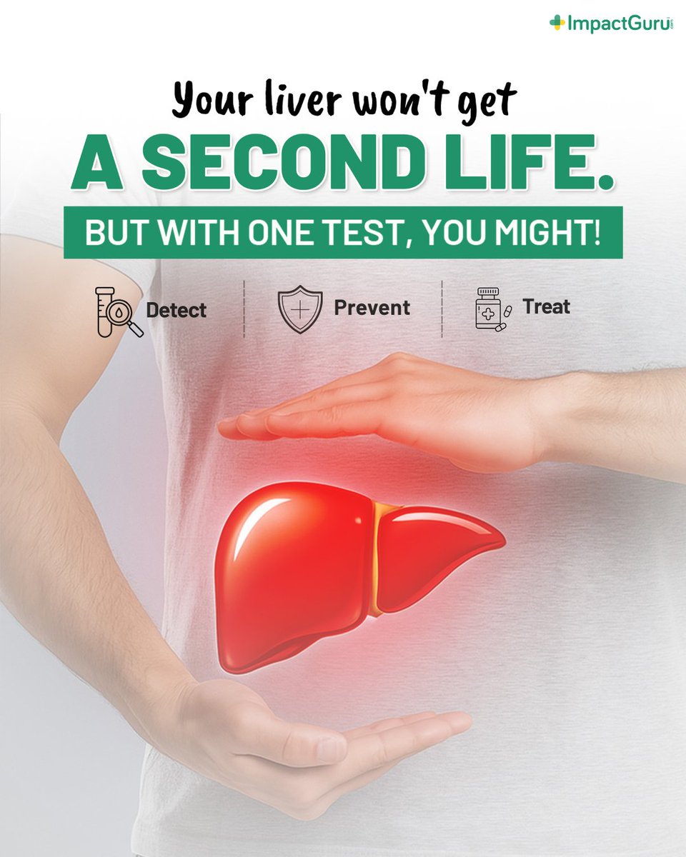 Hepatitis often shows no symptoms until it’s serious. A simple test can detect it early, when it's easiest to treat. This World Hepatitis Day, take the first step.

#WorldHepatitisDay #Precaution #GetTested #HealthyLiver #Awareness #ImpactGuru