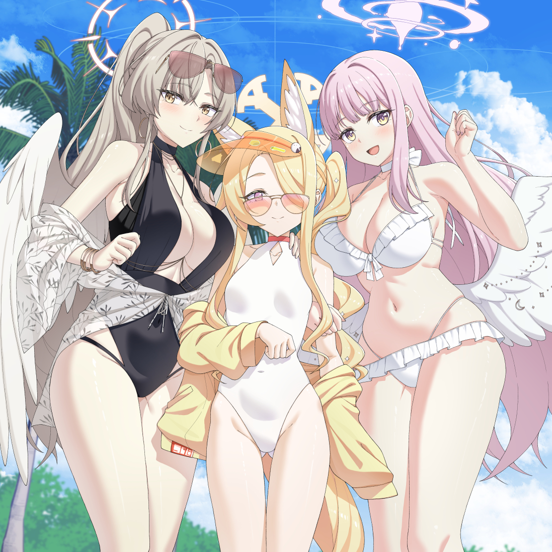 mzrz555's tweet image. Trinity Tea Party Summer Swimsuit~

#ブルアカ #BlueArchive