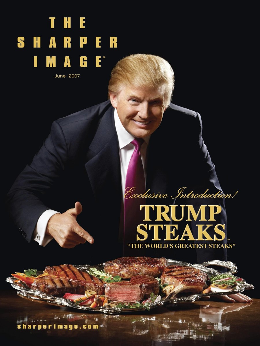 WileELiberal's tweet image. Trump selling American &quot;BEEF&quot; in Australia will go about as well as his sales for Trump Steaks (&quot;The World&apos;s Greatest Steaks&quot;).  Remember those?  Niether does anyone else.