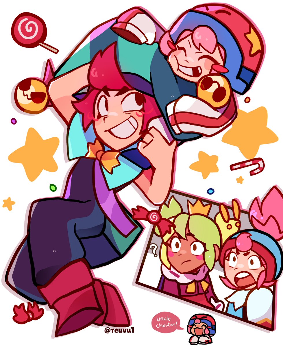 reuvu1's tweet image. she got adopted (unbeknownst to stu)

#BrawlStars #BrawlStarsArt