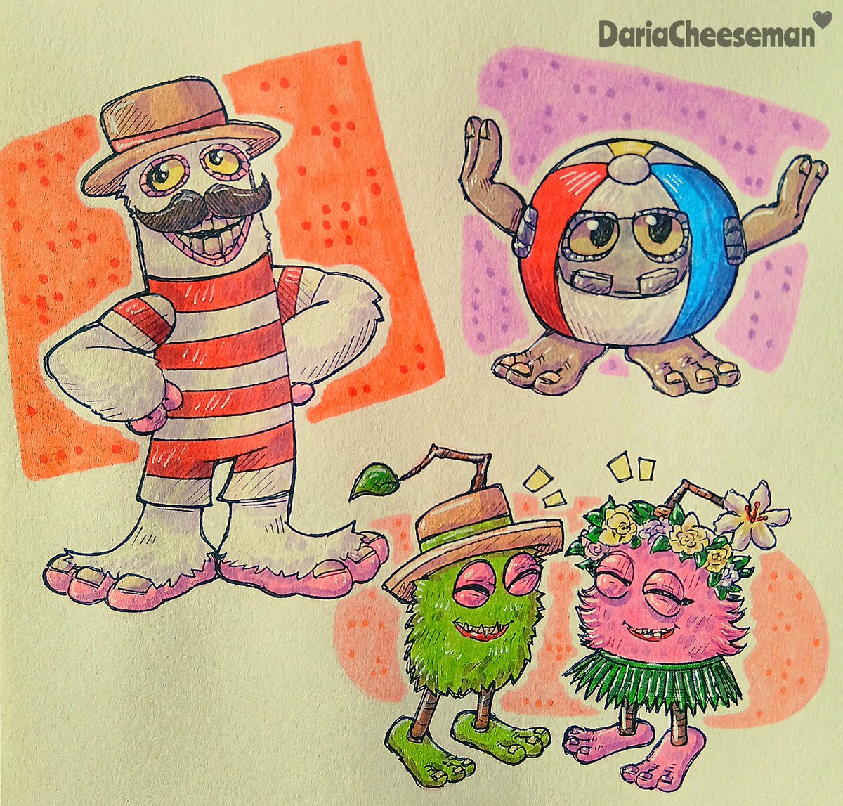 DariaChees39990's tweet image. Some art for the seasonal event! Later.. there will be something interesting!☝️
#mysingingmonsters #mysingingmonstersfanart #msm #wubbox #rarehoola #mammott #noggin #furcorn