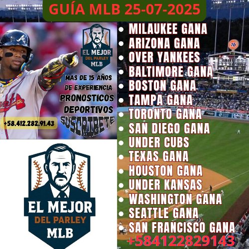 GUIA INFORMATIVA 25-07-2025

HOY VIERNES VAMOS CON JORNADA COMPLETA PARLEY FIJÓ Y REDOBLONA 💰💰💰 

AFILIACIONES ESCRIBAN AL WHATSAPP +584122829143