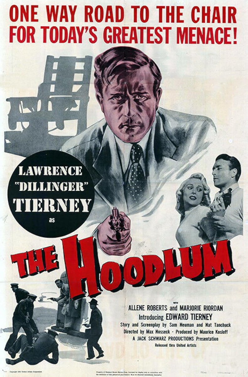 CoyHallBooks's tweet image. Watched The Hoodlum (1951) for the first time. Lawrence Tierney is excellent as a bad seed with a dark heart, rotting everything he touches and hurting everyone to fill the empty void inside. Narrative is close to the type of 50s novels I love.