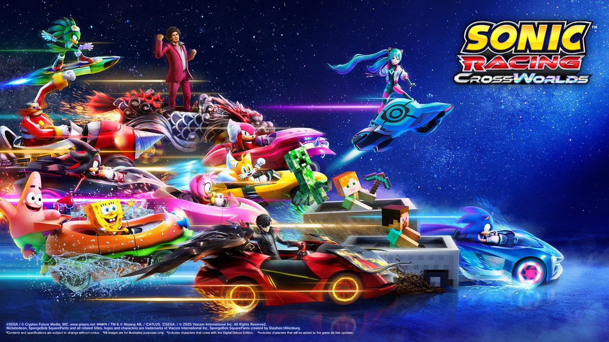 mylesworthy08's tweet image. Now that today is July 25, 2025, that means we're two months away for #SonicRacingCrossWorlds to release! Are you excited? I am! #SonictheHedgehog #SonicTeam #SEGA