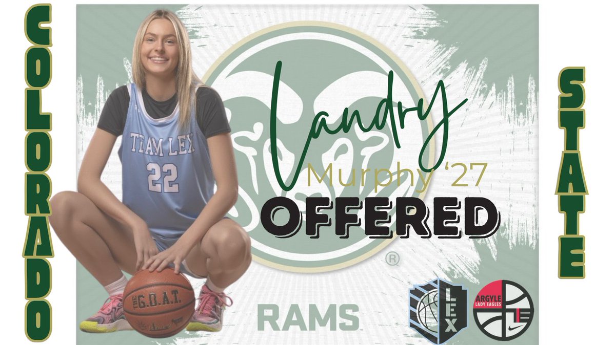 Landry Murphy (@landrymurphy22) on Twitter photo After a great conversation with <a href="/CSU_Williams/">Ryun Williams</a> and staff, I am grateful to have received an offer from @CSUWbasketball. I am looking forward to learning more about your program!
@pbrhoops
<a href="/AHSLadyEagles/">Argyle Lady Eagles Basketball</a>
<a href="/TeamLexHoops/">Team Lex Basketball</a>
<a href="/CoachFParks/">Frankie Parks</a>
<a href="/UANextGHoops/">Girls UAA</a>
@singletonbball After a great conversation with <a href="/CSU_Williams/">Ryun Williams</a> and staff, I am grateful to have received an offer from @CSUWbasketball. I am looking forward to learning more about your program!
@pbrhoops
<a href="/AHSLadyEagles/">Argyle Lady Eagles Basketball</a>
<a href="/TeamLexHoops/">Team Lex Basketball</a>
<a href="/CoachFParks/">Frankie Parks</a>
<a href="/UANextGHoops/">Girls UAA</a>
@singletonbball