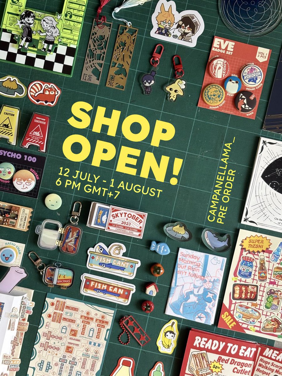 I’ll be donating 50% of the earnings to Thai Red Cross Society 🩸 

🛒Link below If you’re interested in my stuff and want to help out! It will be open for another week