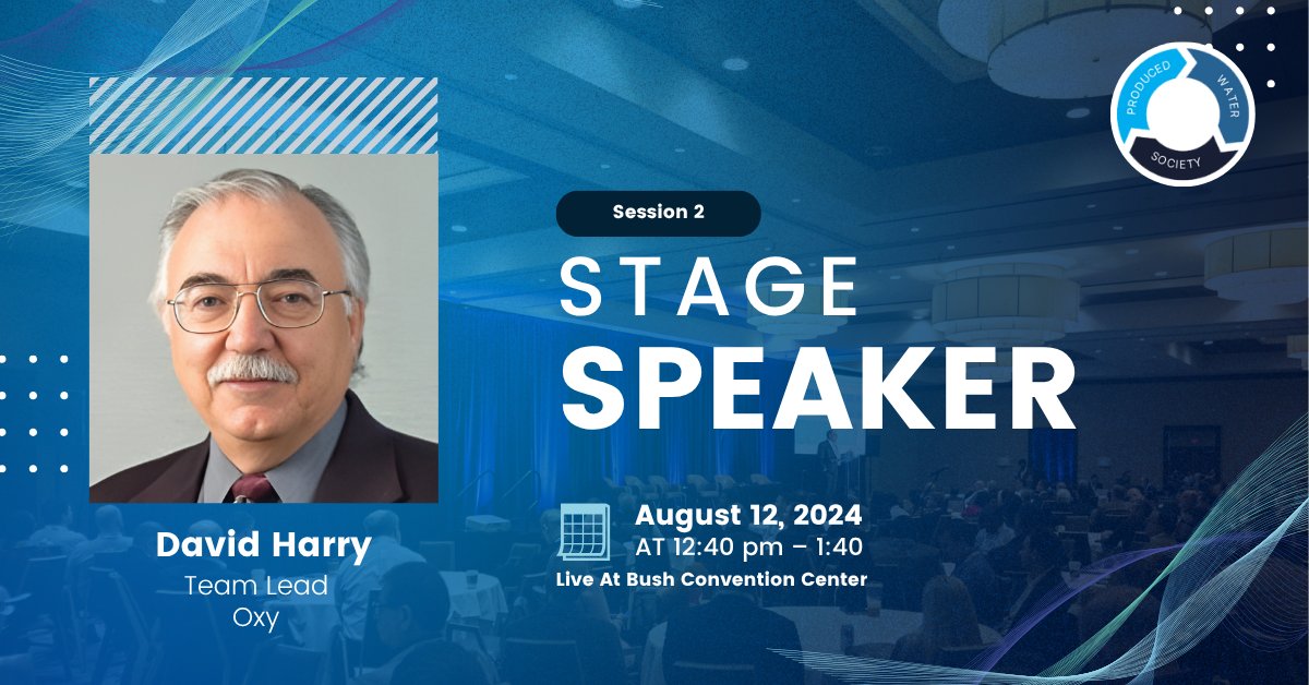_producedwater's tweet image. 🚨 Speaker Spotlight: David Harry 📣

We’re excited to announce that David Harry will be speaking at the 10th Annual Permian Basin Produced Water Conference &amp;amp; Exhibition!

🔗 Registration: event.fourwaves.com/pwsmidland2025…