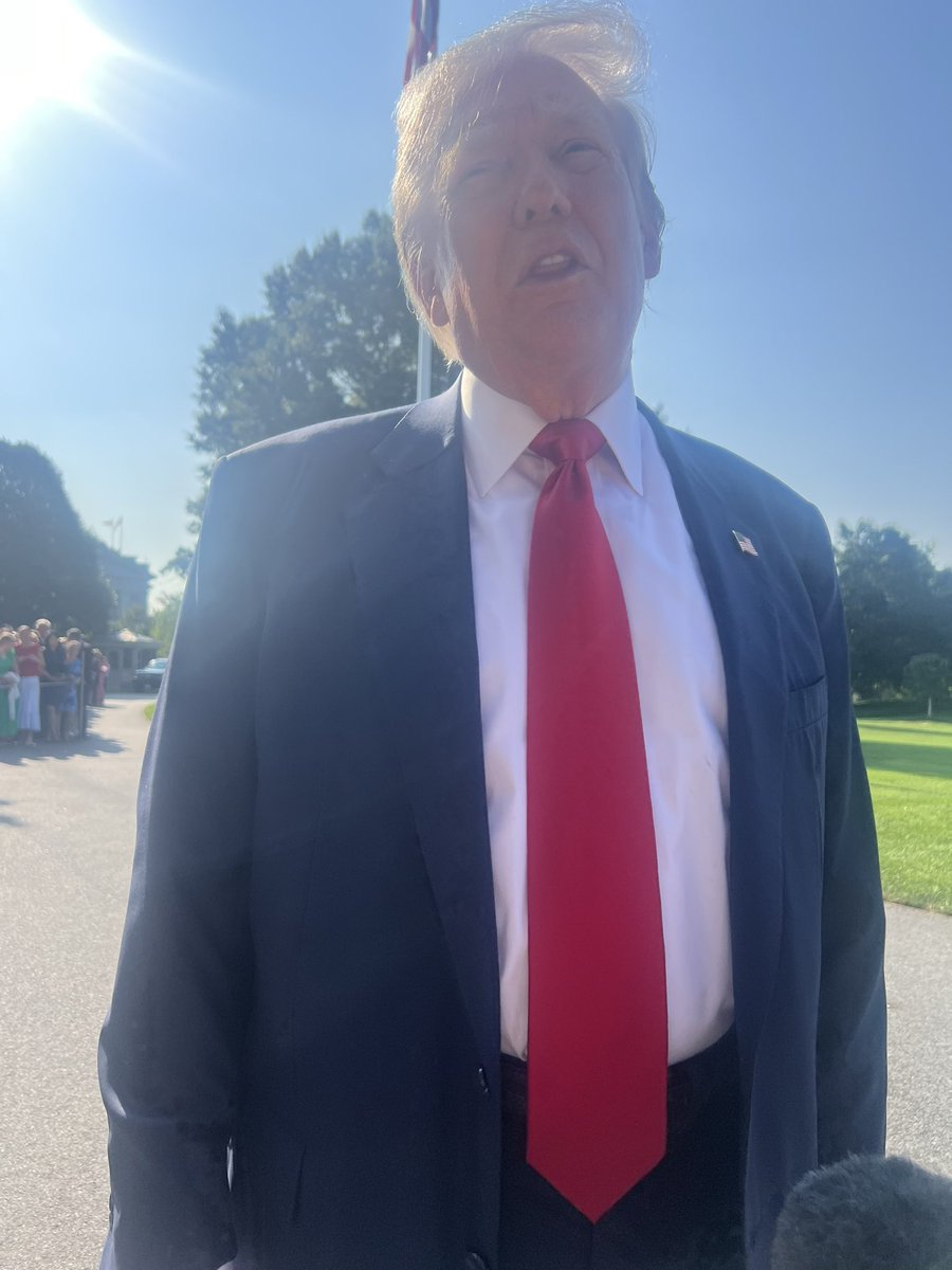 Emilylgoodin's tweet image. President Trump, asked if he’d consider a pardon or commutation for Ghislaine Maxwell: “I haven't thought about it. … I'm allowed to do it, but it's something I haven’t thought about.”