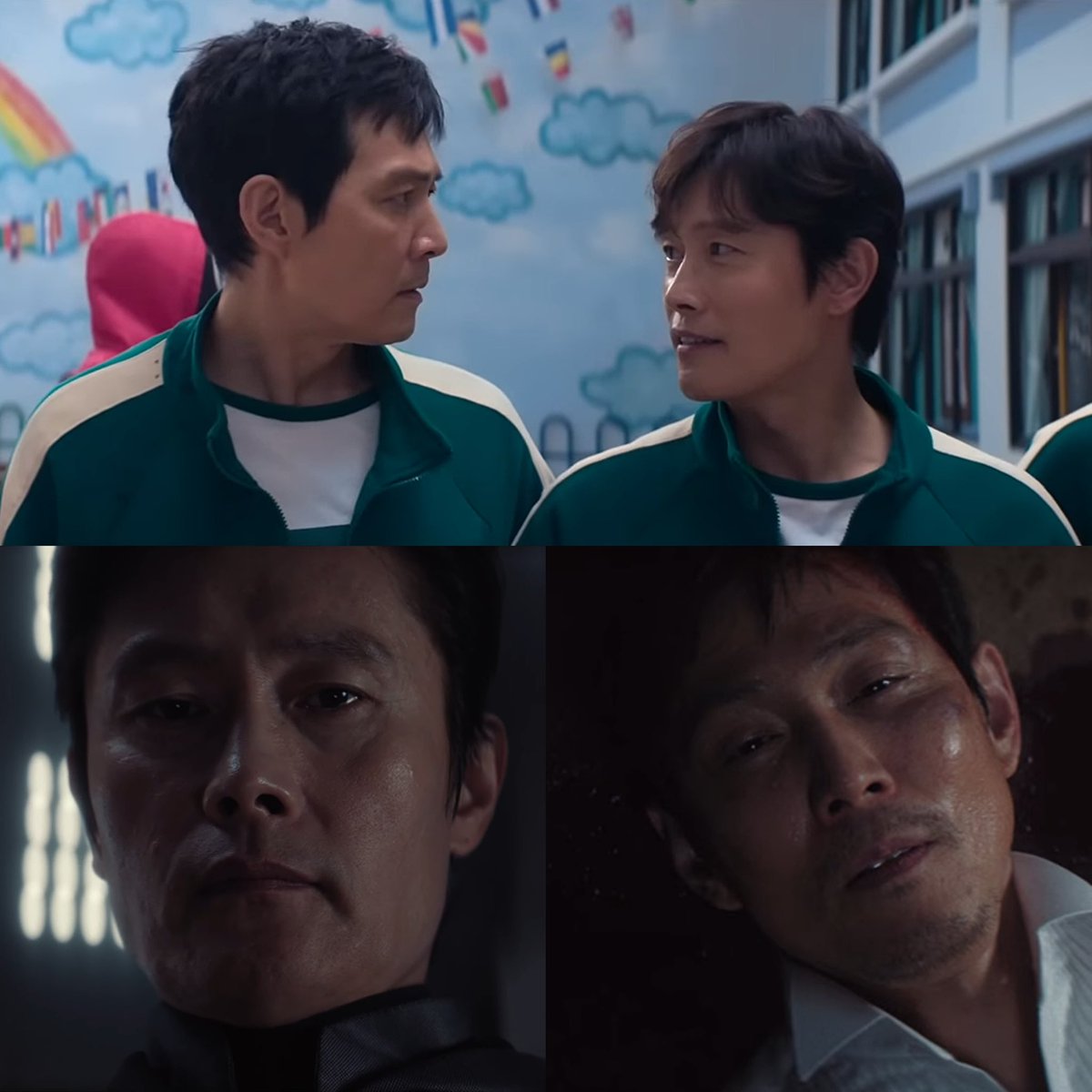 inhunsaveme's tweet image. The drastic color saturation difference
makes me sick every time. In Inhoβs pov, Gihun took all the colors with him that he had brought back into his life for this short time