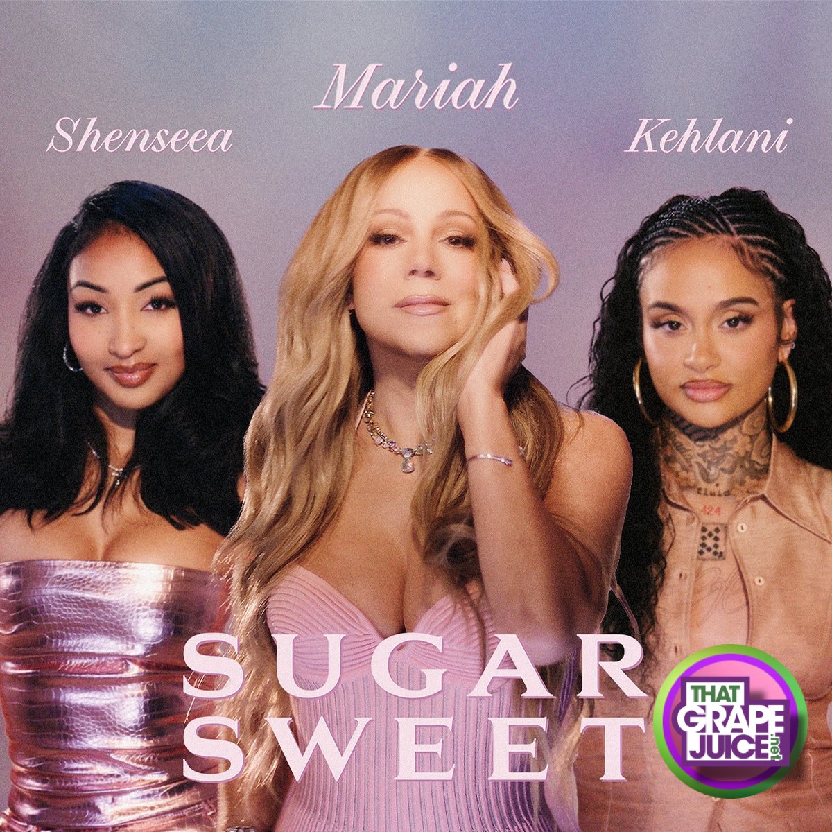 thatgrapejuice's tweet image. .@MariahCarey's new single 'Sugar Sweet' featuring @Kehlani and @SHENYENG is out! Are you feeling it?
Listen 🔊: bit.ly/3UijB09