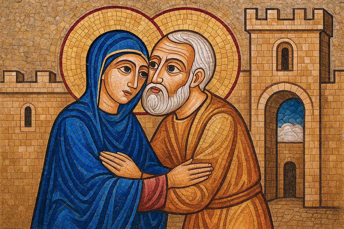 🎉🙏 #OrientEnFête - Fête de Sainte Anne et Saint Joachim

Le 26 juillet, l'Eglise catholique fête les grands parents de Jésus, sainte Anne et saint Joachim.
Sainte Anne* est la Mère de la Vierge Marie et la grand-mère selon la chair de Notre Seigneur Jésus-Christ. Elle fut bénie