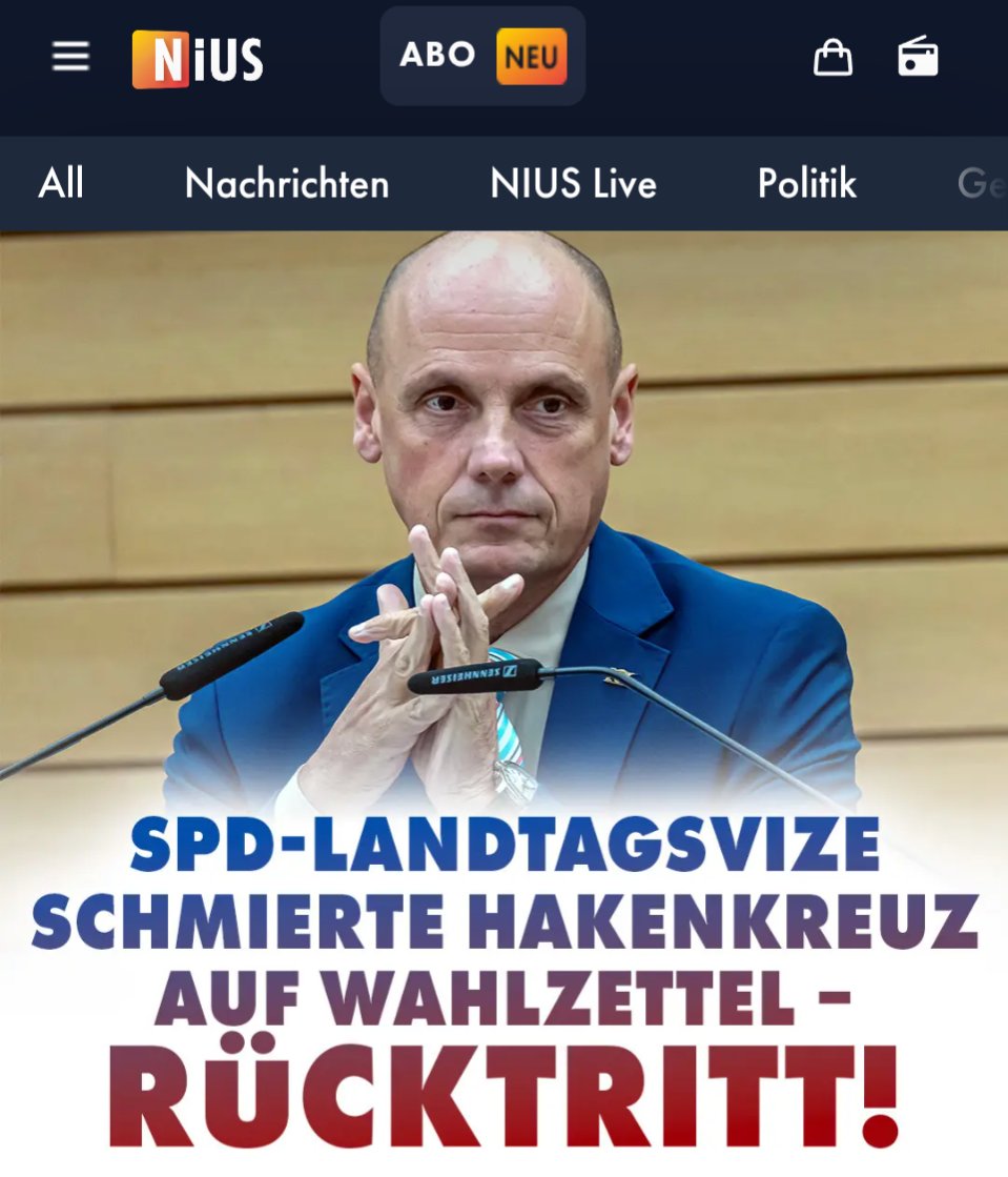 Ich benötige Hilfe! 

Die gesamte Führungsriege der SPD behandelt die AfD als die Wiedergänger der Nazis, Höcke als Reinkarnation von Hitler und Alice Weidel als lesbische Eva Braun. Die holde Saskia Esken nennt die AfD sogar im bundesdeutschen Fernsehen "eine Nazi-Partei" und