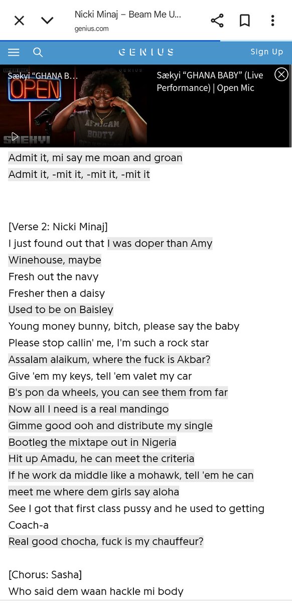 Ameenertu_'s tweet image. Da ace musulmanmu sunada kirki da basuyi challenge din Nicki Minaj ba
A 18 April 2009 ta saki wata Waqa Mai suna "BEAM ME U SCOOTY"
A cikin waqar ta zagi Allah ta zagi manzon Allah
Amma haka zakaga musulmanmu suna sauraron waqoqinta
Sai gashi yanzu taxo da wani challenge🥺🥺😭