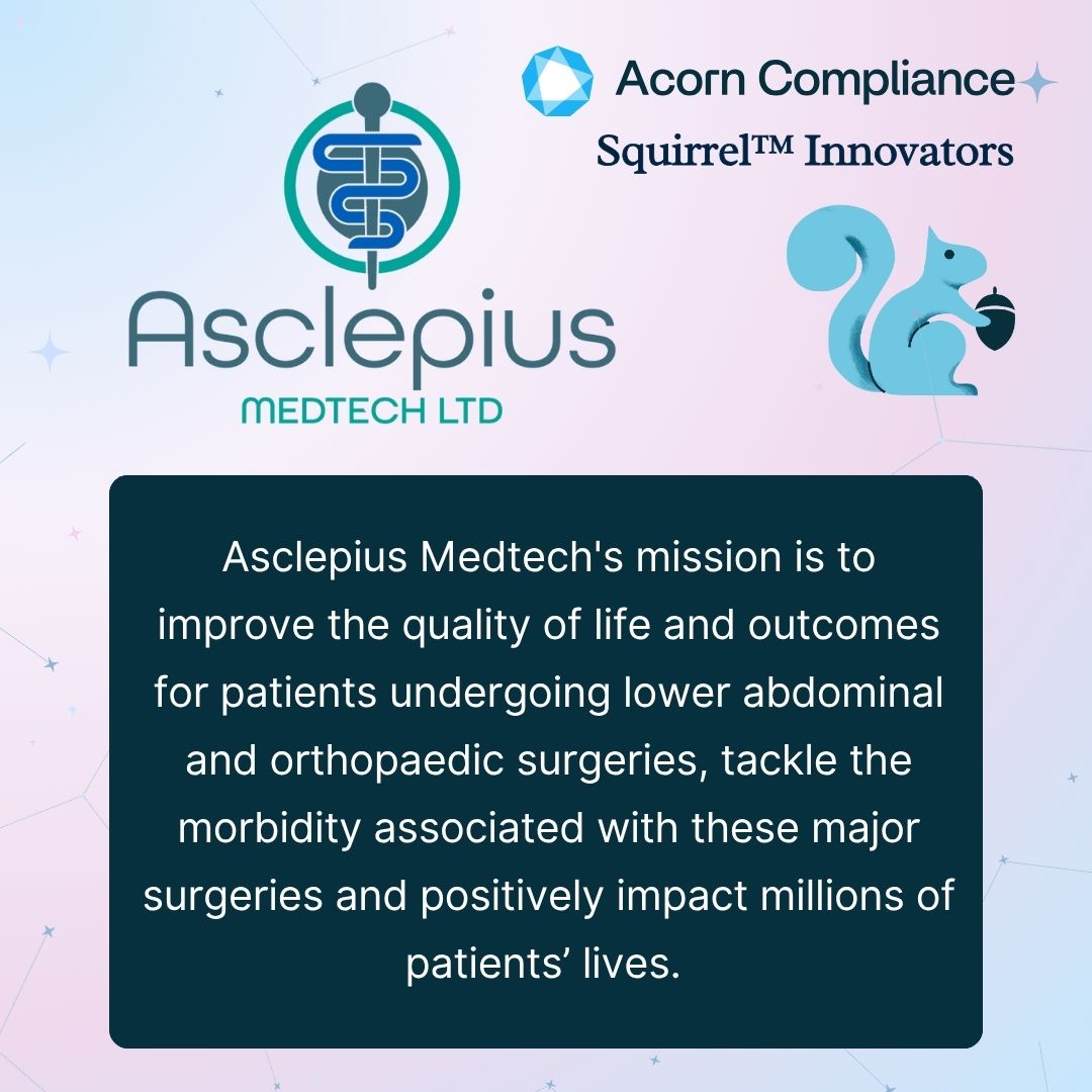 Acorn Compliance (@acorncompliance) on Twitter photo It’s a privilege to support Squirrel™ clients like <a href="/AsclepiusMed_/">AsclepiusMeditec</a> who are using AI to help patients undergo major surgeries. We're simplifying their compliance journey so this life-saving tech can reach patients, faster and safer.
#Compliance #healthtech #Innovation It’s a privilege to support Squirrel™ clients like <a href="/AsclepiusMed_/">AsclepiusMeditec</a> who are using AI to help patients undergo major surgeries. We're simplifying their compliance journey so this life-saving tech can reach patients, faster and safer.
#Compliance #healthtech #Innovation