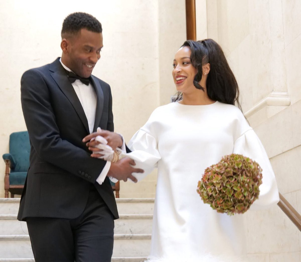 StephanieBLive's tweet image. My oldest daughter Alexander married Alatani AdeYinka in 2021. It was a simple but beautiful wedding.
We had planned the big wedding in September 2021, but Isaiah had other ideas. Alexandra was pregnant on this day and the big wedding was put back.
Although they are already…
